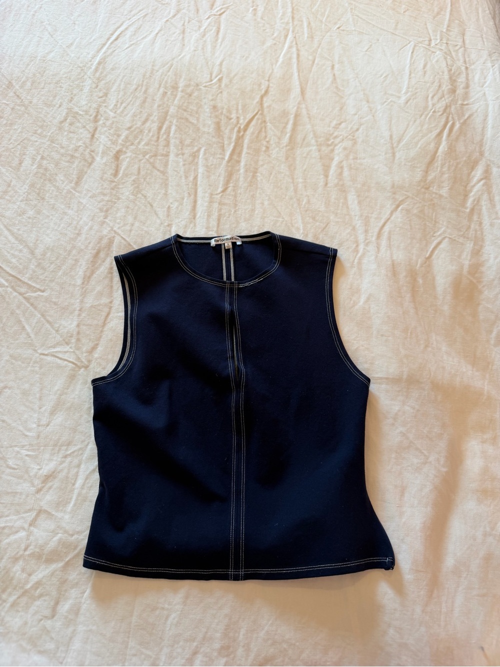 Reformation Navy Top - Picture 2 of 3